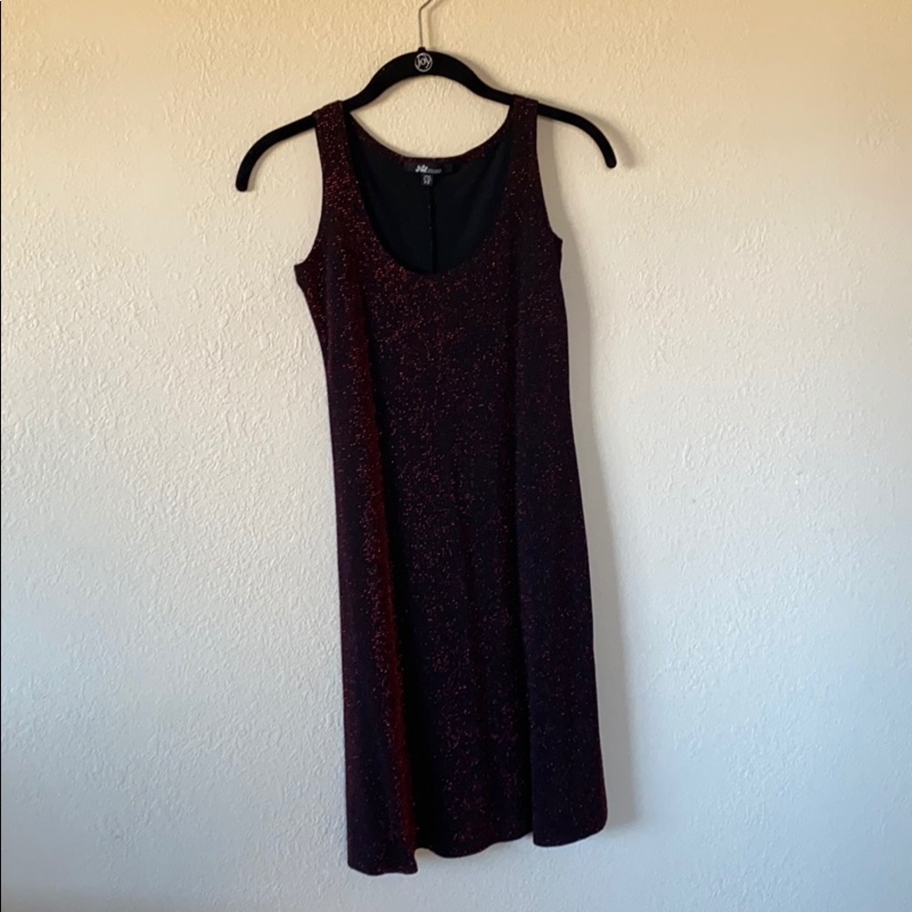 Black and Red Shimmer Dress
